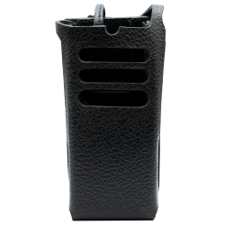 Hard Leather Carry Case, 3” Fixed Belt Loop For No Keypad Radio — PMLN8666A