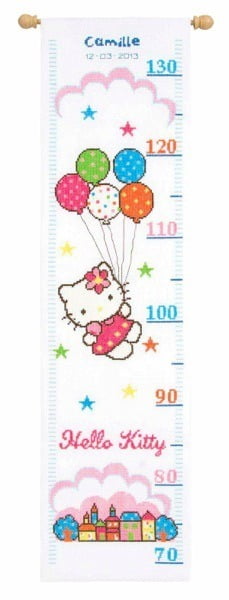 Kit Punto Croce con Hello Kitty di Vervaco Art. 0148210 Kit Punto Croce con Hello Kitty di Vervaco Art. 0148210
