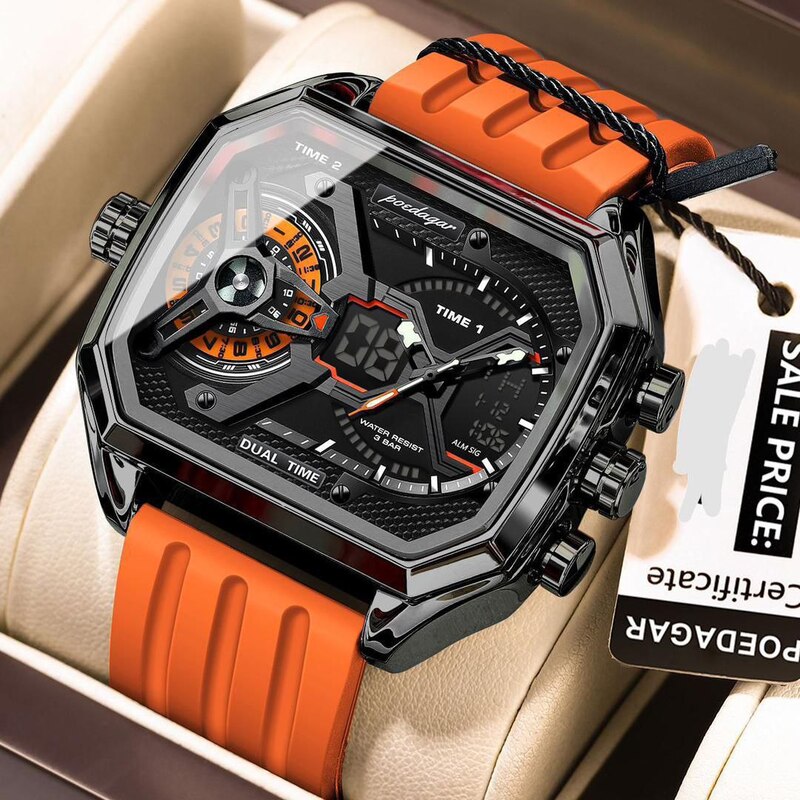 POEDAGAR RUBBER 2IN1 - DIGITAL AND ANALOG - ORANGE