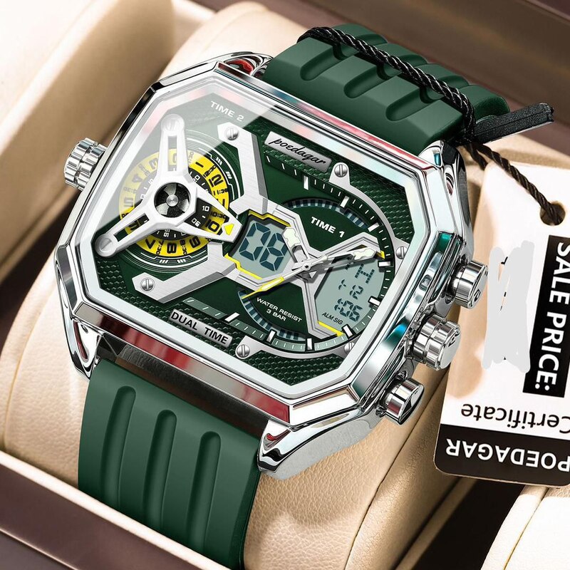 POEDAGAR RUBBER 2IN1 - DIGITAL AND ANALOG - GREEN