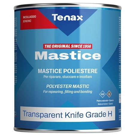 Tenax Polyester Knife Grade Adhesive - H Transparent, 1 Gallon Tenax Polyester Knife Grade Adhesive - H Transparent, 1 Gallon