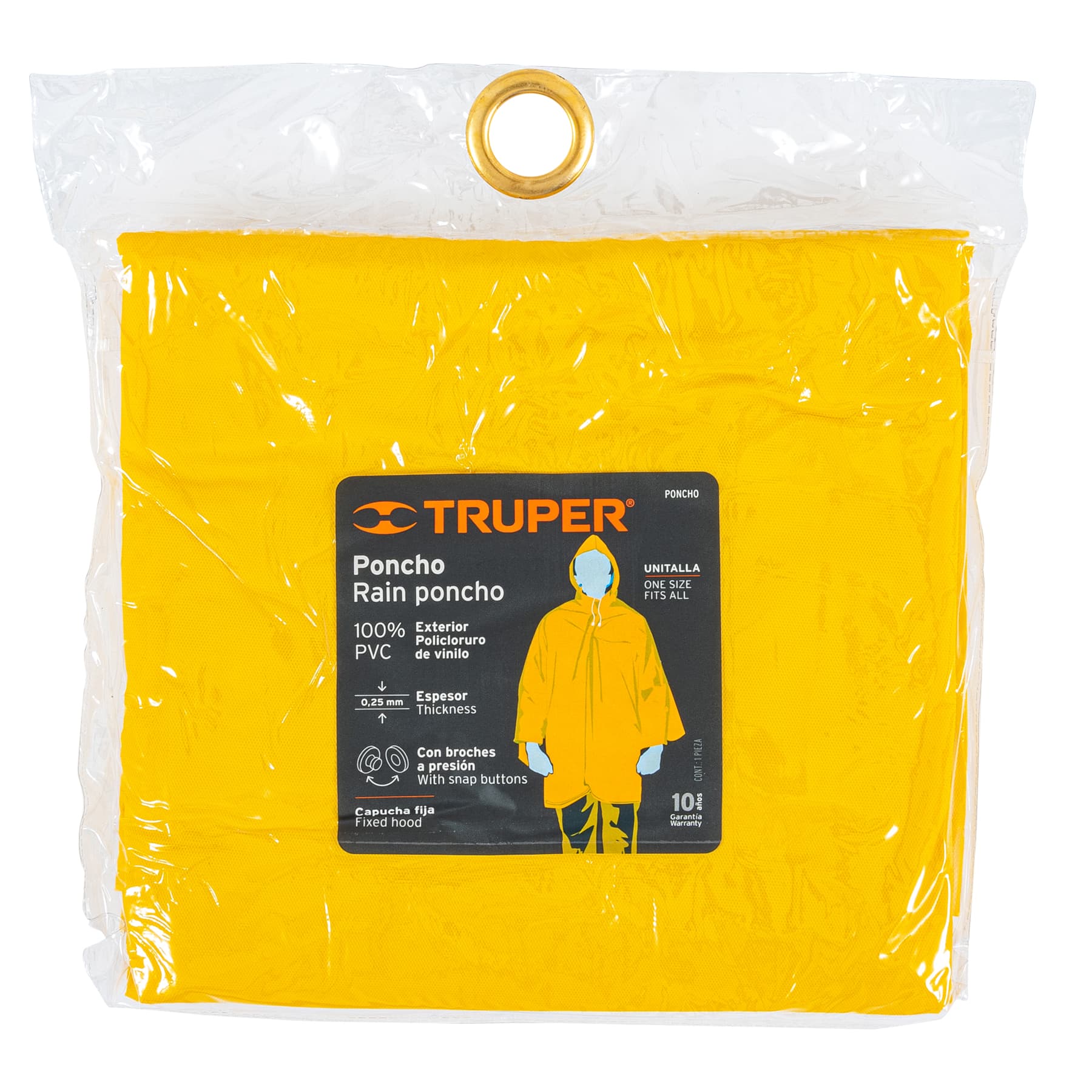 Poncho unitalla, espesor 0.25mm, PVC - PONCHO / 14412