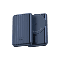 WiWU 5000mAh Magnetic Power Bank Portable Wilreless Fast Charging- Blue