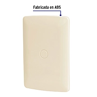 Placa de ABS ciega, línea Italiana, color marfil - PPC-I / 46144