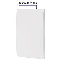 Placa de ABS ciega, línea Oslo, color blanco - PPCI-OB / 48306