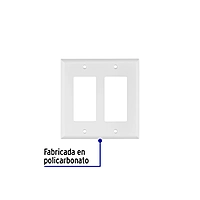 Placa 2 ventanas, de policarbonato, línea Classic - PPDO-CL / 46419