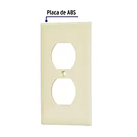 Placa de ABS dúplex, Standard, marfil - PPDO-S / 46406
