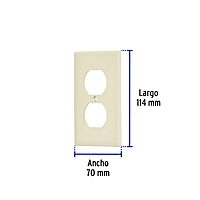 Placa de ABS dúplex, Standard, marfil - PPDO-S / 46406