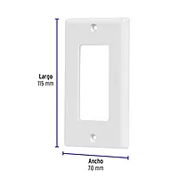 Placa 1 ventana, de policarbonato, línea Classic - PPSE-CL / 46418