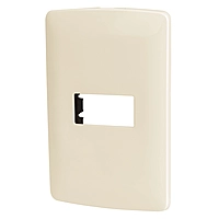 Placa 1 módulo de ABS, línea Italiana, color marfil - PPSE-I / 48088