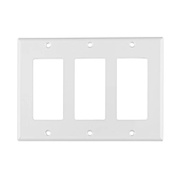 Placa 3 ventanas, de policarbonato, línea Classic - PPTR-CL / 46420