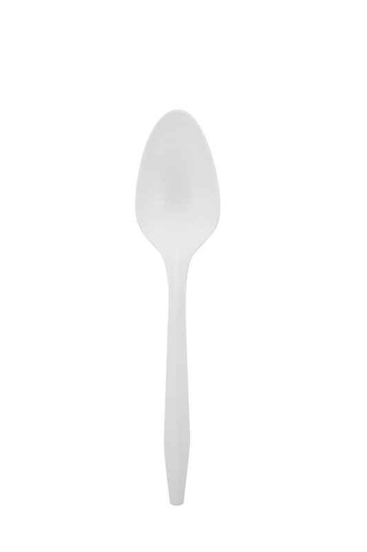 Medium Weight Spoon Unwrapped White - 1,000/Case