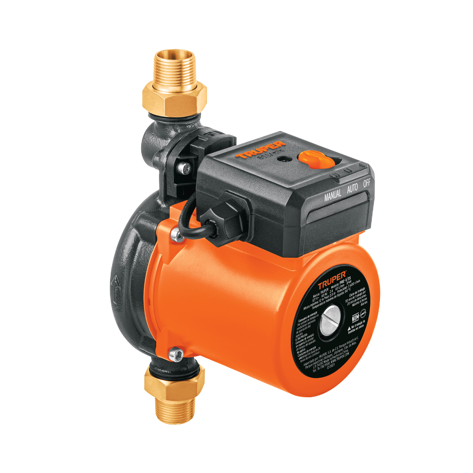 Bomba presurizadora 1/3 HP, TRUPER - 103356 - PRE-1/3S - Caja con 1 Pieza – Master 4