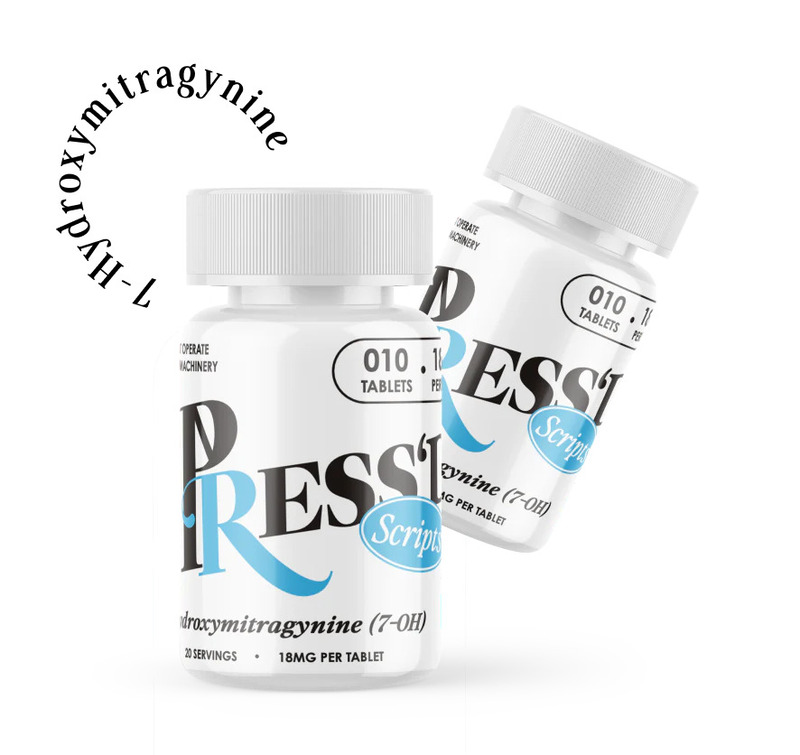 PRESS'D 7-HYDROXYMITRAGYNINE (7-OH) 18MG|10 TABS JAR | 20 SERVINGS