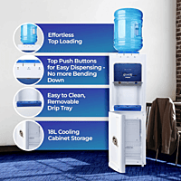 High-durability Atlantis Prime water dispenser designed for office and home use. High-durability Atlantis Prime water dispenser designed for office and home use.