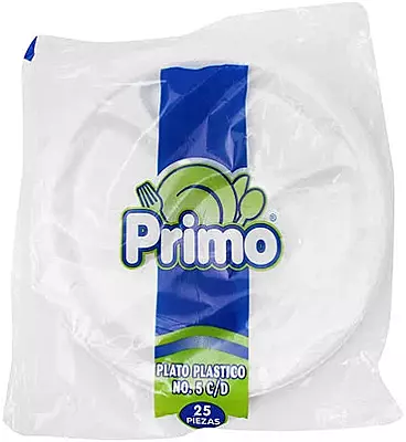 PRIMO PLATO DE PLASTICO #5 DIV 25 PZAS