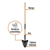 Pala redonda, Classic Gardener, mango 45' - PRL-CG / 17204