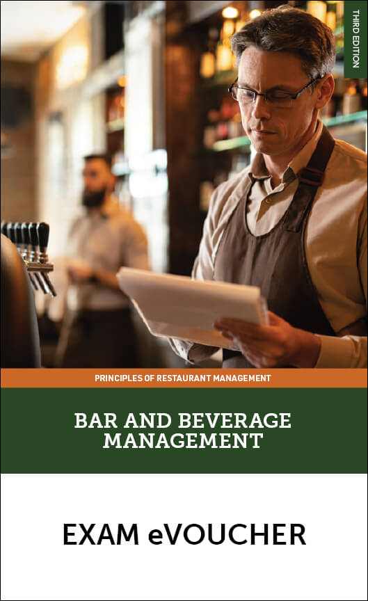 Bar & Beverage Management Exam eVoucher, 3E
