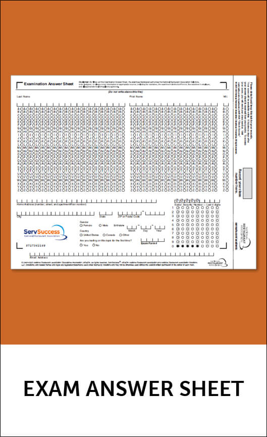 Exam Answer Sheet, 3E 10 pack