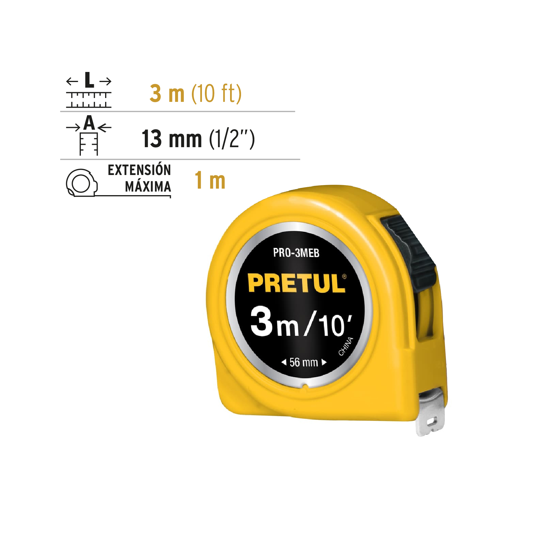 flexómetro-amarillo-3m-cinta-13mm-pretul-tarjeta-plástica-pro-3meb-21605