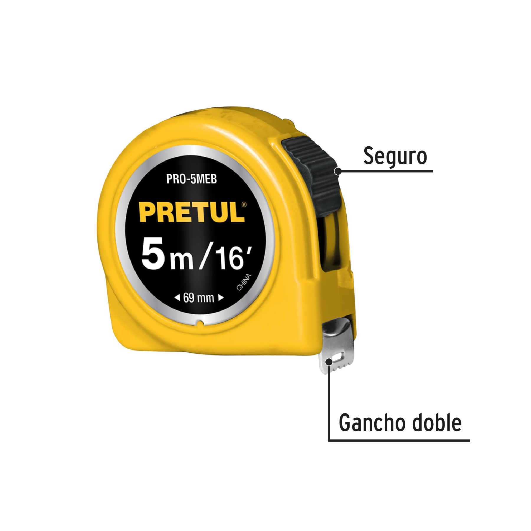 flexómetro-amarillo-5m-cinta-19mm-pretul-tarjeta-plástica-pro-5meb-21606