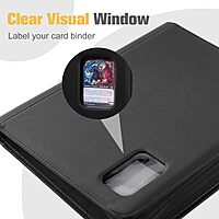 324 SLOTS TOPLOADER BINDER WITH DISPLAY WINDOW