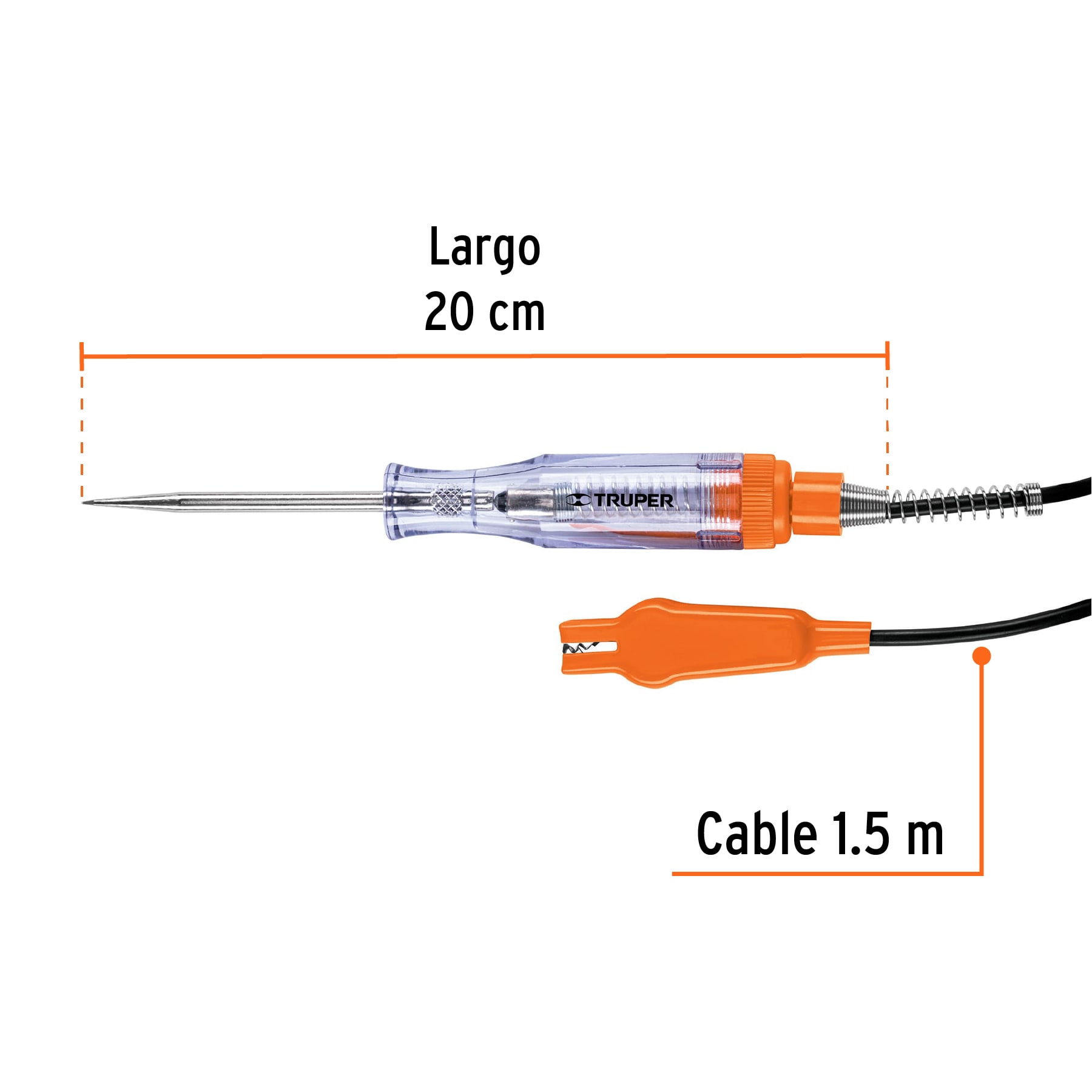 Probador de circuito 1.5 m, con caimán - PROCO-20X / 13985