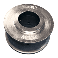 CNC Profile Wheel - 35mm Bore, T30, R3, Electroplated, 400 # POS 4