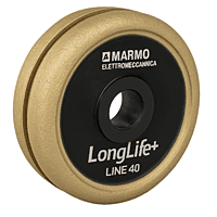 Marmo Elettromeccanica LongLife+ Profile Wheel - Line 40, P5 Rubber, T30/r3 Bore 22