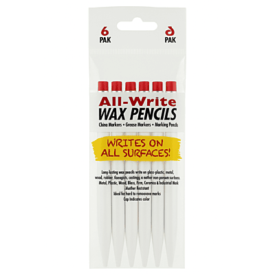 Marking Pencil - White Grease - Bag of 6