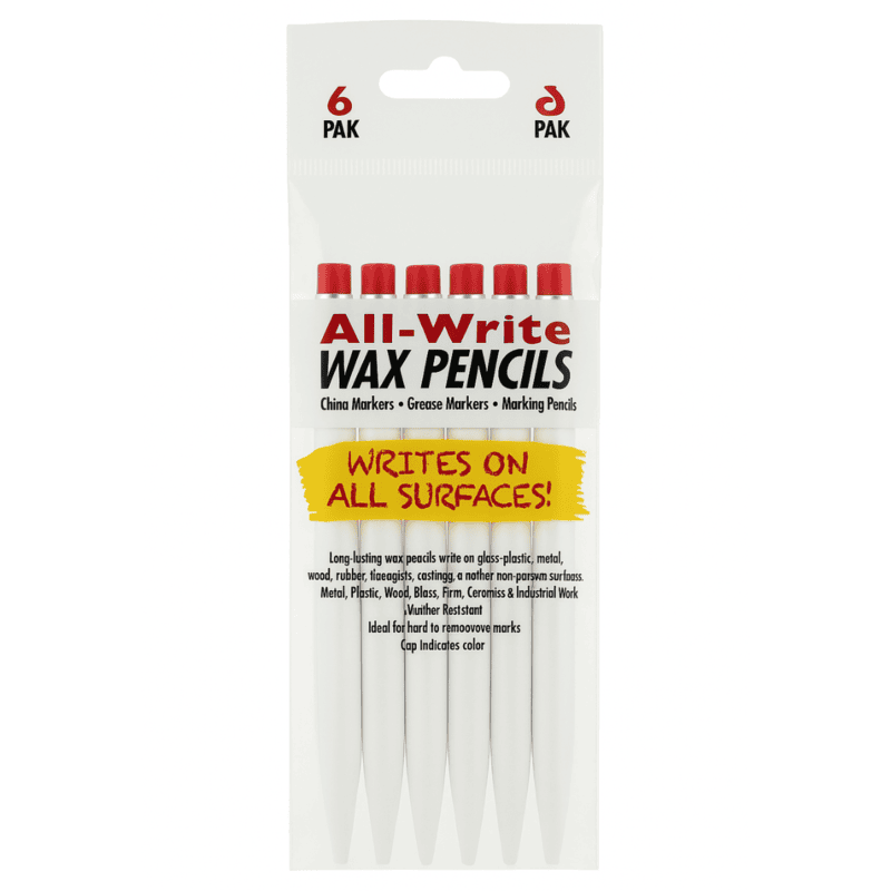 Marking Pencil - White Grease - Bag of 6