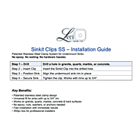 Sinkit Clips SS - 350pc box