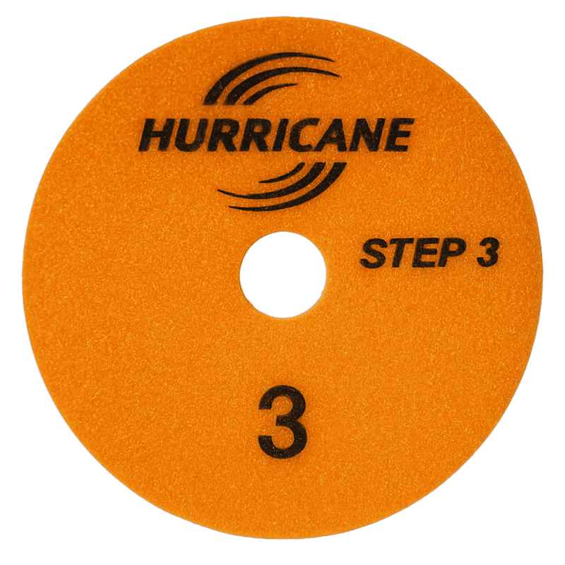 Hurricane 3 Step Wet Polishing Pad - Step 3