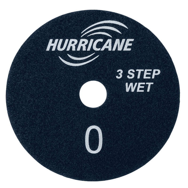 Hurricane 3 Step Wet Polishing Pad - Step 0