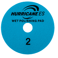 Hurricane ES White 3 Step Wet Polishing Pad - Step 2