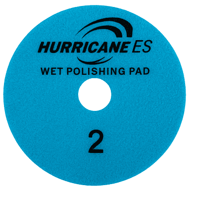 Hurricane ES White 3 Step Wet Polishing Pad - Step 2