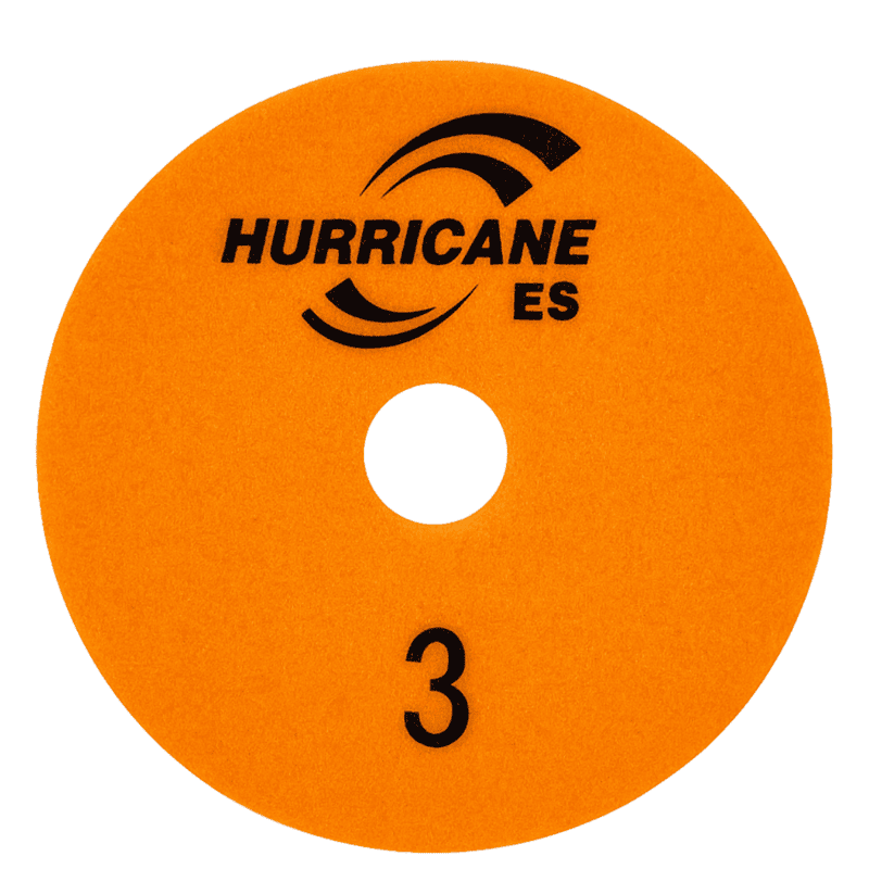 Hurricane ES White 3 Step Wet Polishing Pad - Step 3