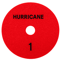 Hurricane ES White 3 Step Wet Polishing Pad - Step 1