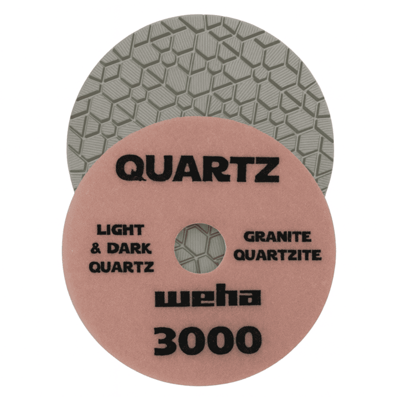 Weha Wet Polishing Pad - 4", 3000 grit (Engineered Stone)