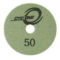 Cyclone Wet Polishing Pad R Series - 4", 50 grit