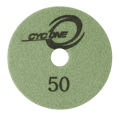Cyclone Wet Polishing Pad R Series - 4", 50 grit