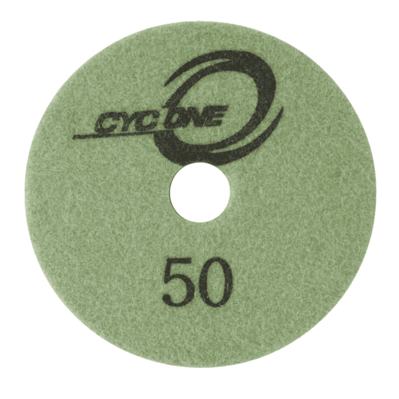 Cyclone Wet Polishing Pad R Series - 4", 50 grit