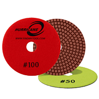 Hurricane Wet Pad - 4", 100 grit
