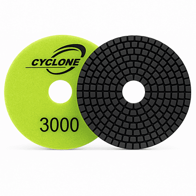 Cyclone Wet Polishing Pad R Series - 4", 3000 grit Cyclone Wet Polishing Pad R Series - 4", 3000 grit