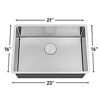 Medium Single Bowl, Stamped - 18g HZX Series - 408294
