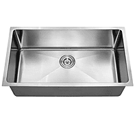 Large Single Bowl, Stamped - 18g HZX Series - 213978