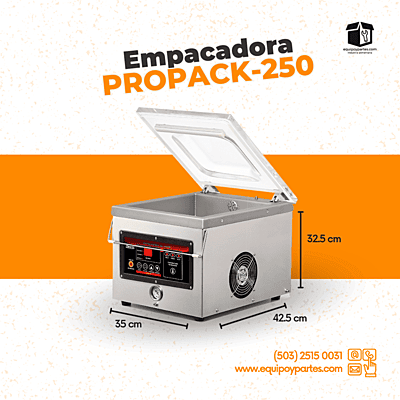 PROPACK250 SELLADORA AL VACÍO DE MESA PROPACK250 SELLADORA AL VACÍO DE MESA