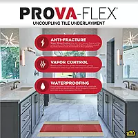 MD PROVA - PROVA-FLEX LIGHTWEIGHT TILE UNDERLAYMENT - 5M (52SF ROLL)