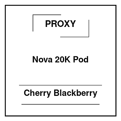 Proxy Nova 20K Pod Cherry Blackberry