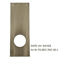 LOCKTON S/Steel SCAR PLATE (RECTANGLE 225 x 69mm)